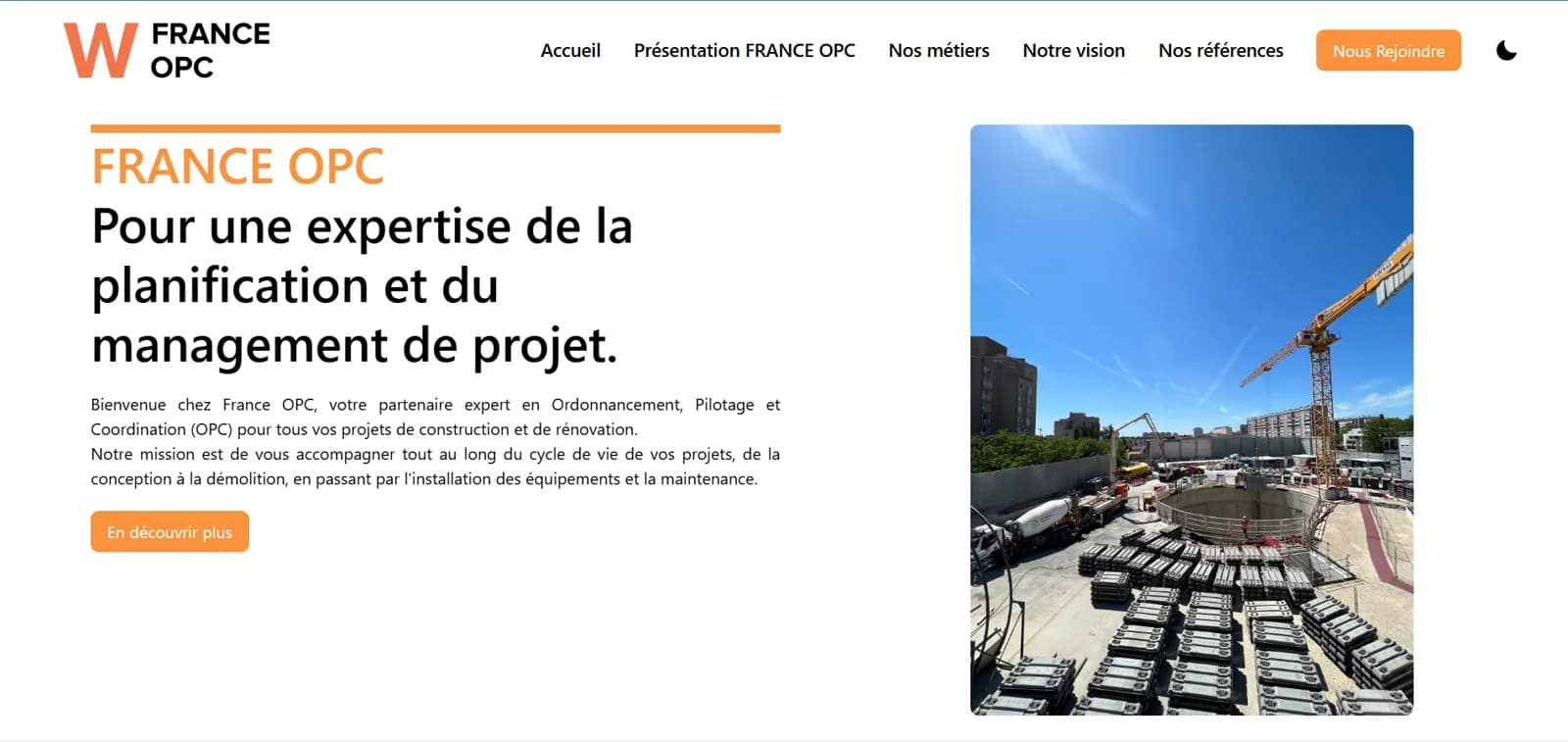 Site vitrine France OPC