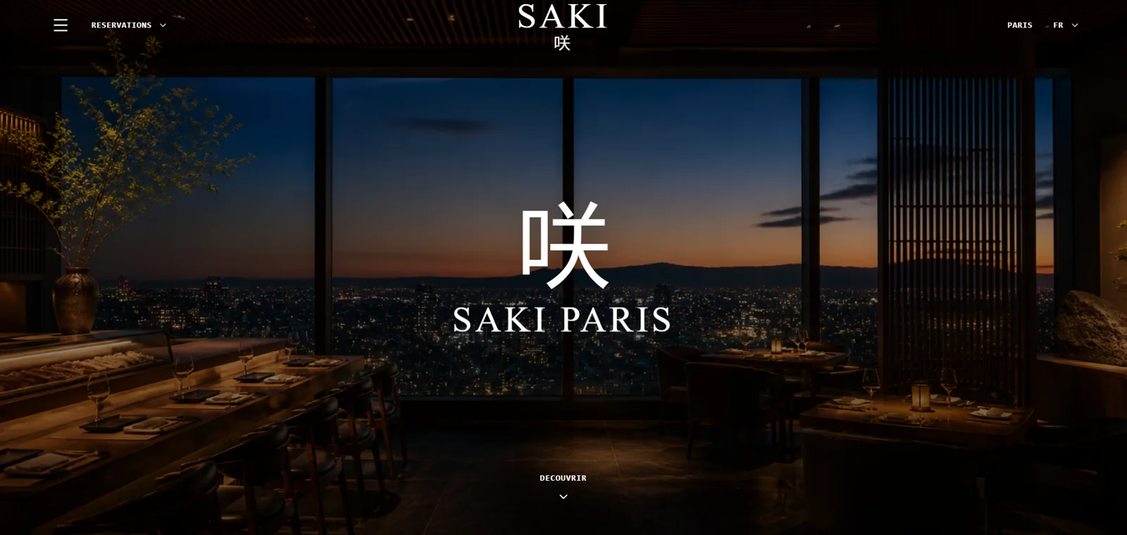 Site vitrine Restaurant Saki