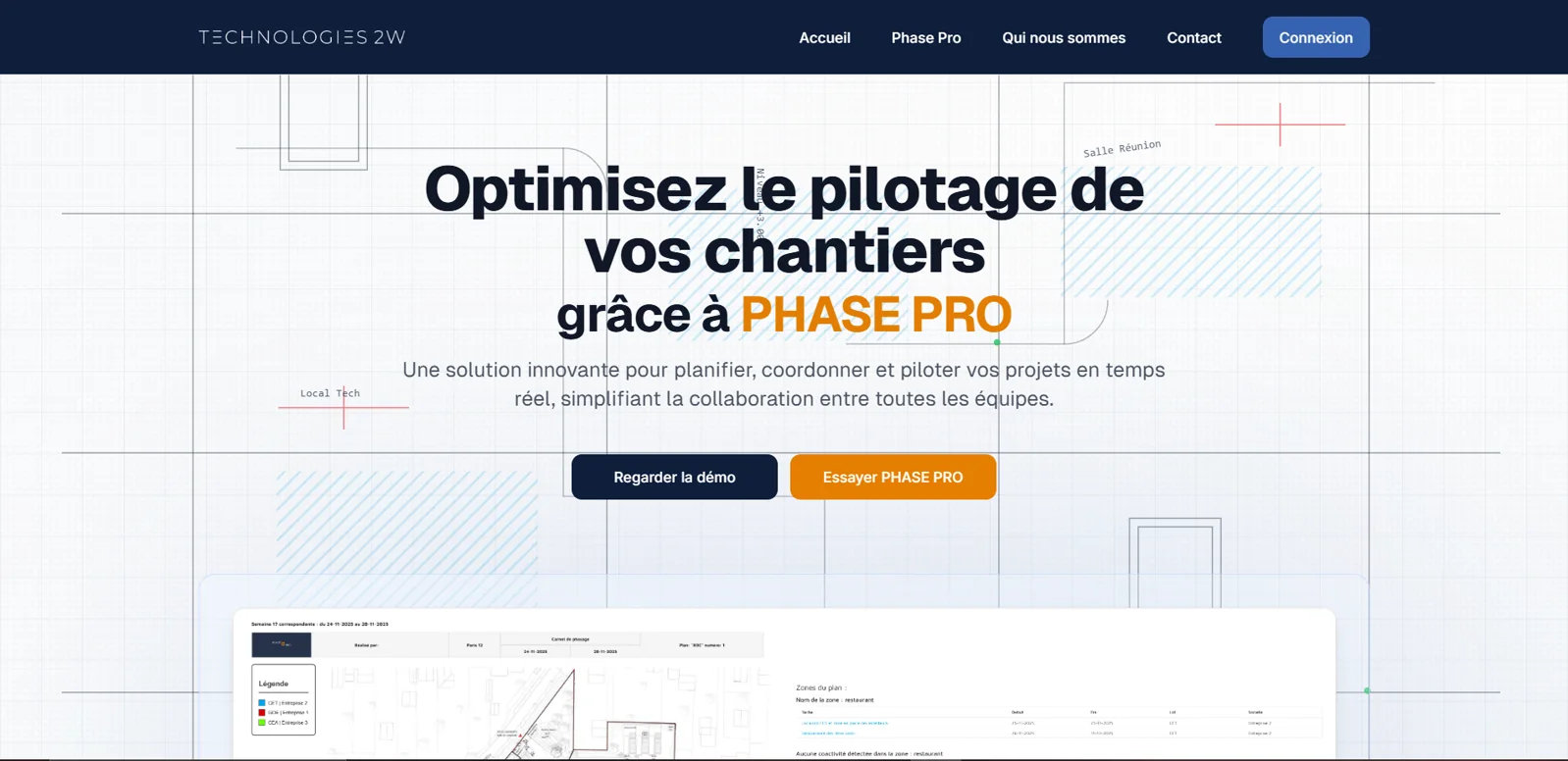 Site vitrine Technologies 2W
